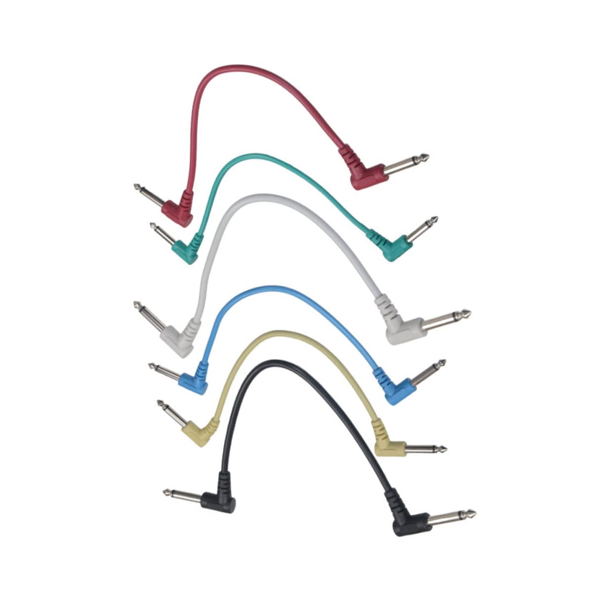ifundom 3 Set Di Cavi Patch Per Chitarra Cavo Patch A Gomito Da 6 35 Mm Realizzato in Materiale Robusto Per Effetti Per Chitarra Elettrica 6 Pezzi * 3