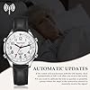 Hearkent Atomic British English Talking Watch for Blind or Visually impaired or Low Vision People Man and Woman Size (Silver Black, Woman) #3