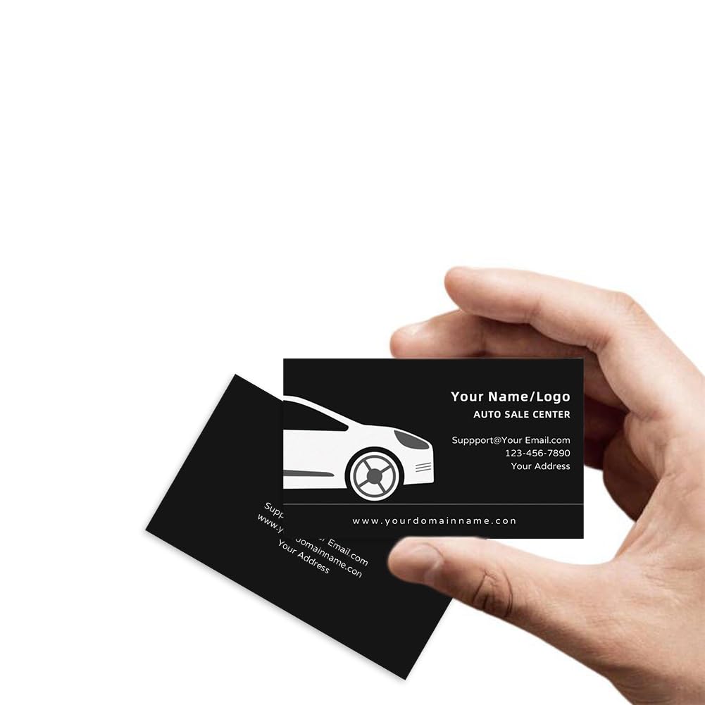 Custom Automotive Sales Used Secondhand car Business Cards for Small Business 300gsm Waterproof Personalized Professional With Your Text Logo Picture