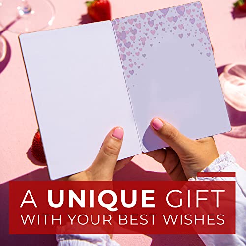 Heartspace | Handmade Wood Anniversary Card & Gift For Her, Him, Wife, Girlfriend, Husband | Romantic I Love You Card For Weddings, Birthdays | Unique & Memorable | Sustainable Bamboo | Loving Heart #TOP1