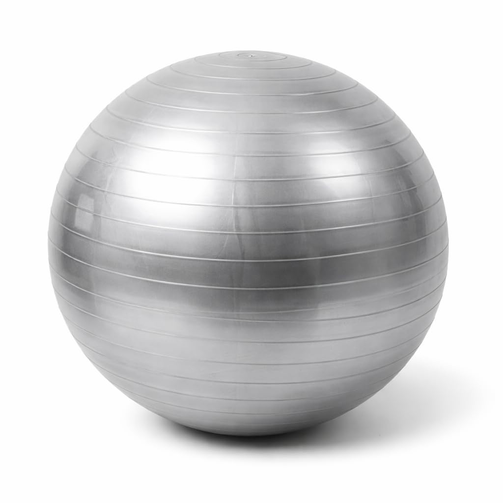 Pregnancy Ball for Exercise & Labor Support – Anti-Burst Birthing Ball with Pump – Yoga Stability Ball for Pregnancy, Core Strength & Postpartum Fitness – Non-Slip, Durable Gym Ball (GREY, 65cm) — image 1