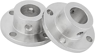 ZHENGGF-CPL Coupler 2pcs Rigid Flange Coupling for Motor Shaft Coupler Connector ID 11mm OD 18mm