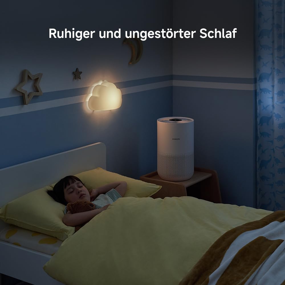 Xiaomi Smart Air Purifier 4 Compact Luftreiniger(beseitigt Bis Zu 99, 97% Tierhaare, Staub, Viren & Aerosole: PCADR 230m³/h, FCADR 76m³/h, Optimal Für 27m², App-& Sprachsteuerung), AC-M18-SC, WeiÃŸ