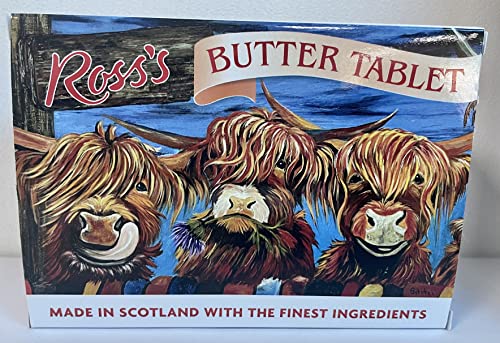 Rosss Highland Cow Butter Tablet Gift Box 150g