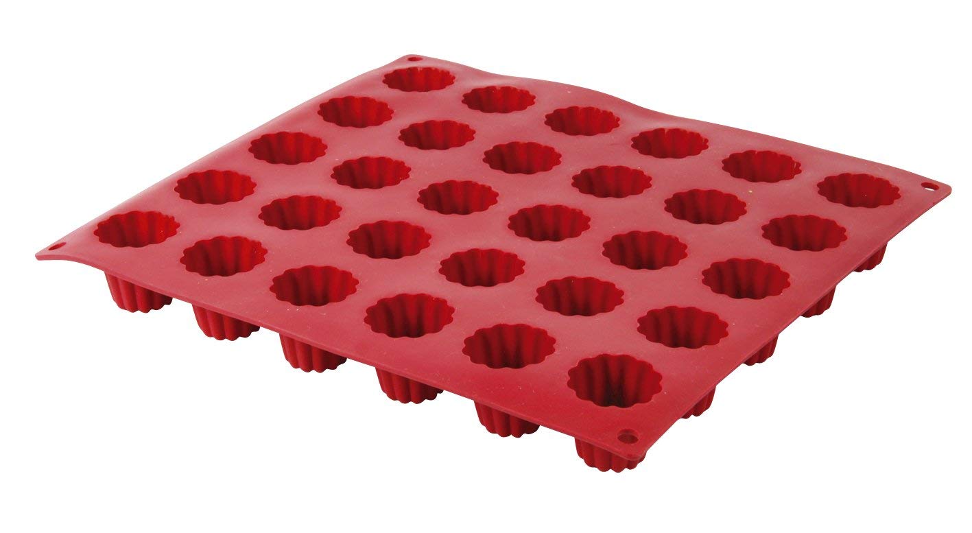 513107 Silicone Fluted Mould, Red
