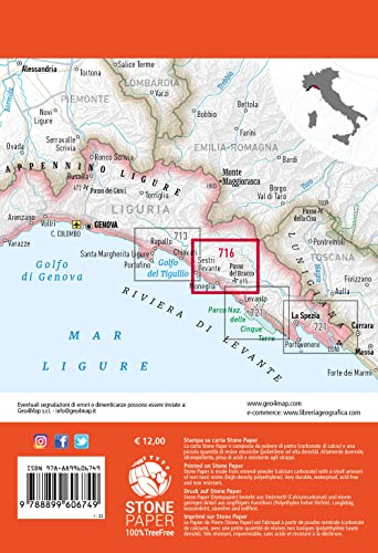 Passo Del Bracco - Sestri Levante - Moneglia. Carta Escursionistica 1:25.000 - 6