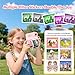 Kids Camera Instant Print with 32GB Card, 1080p Video, 2.4in Screen, Front Rear Dual Selfie, Perfect Christmas Birthday Gifts Portable Travel Toys Camera