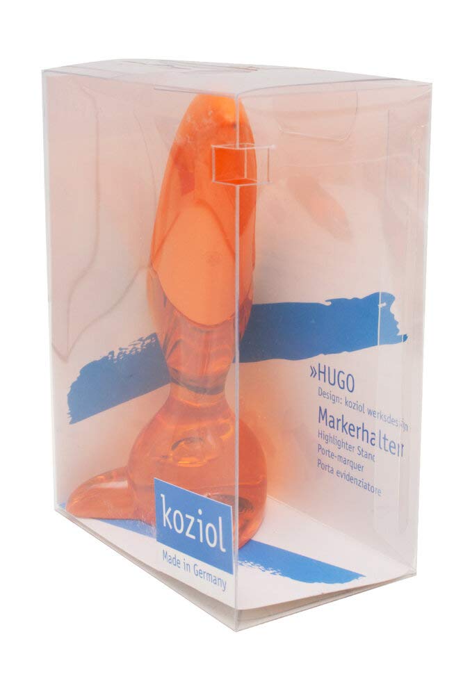 Koziol 5577509 Hugo Fosforlu Kalem Koyu Turuncu