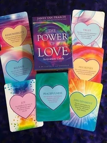 Lariox Oracle Card Game Deck, The Power of Love Activation Card Tarot, 44 Pcs Tarot Oracle Deck, Love Tarot Card, Tarot Cards Set, Keywords, Yes Or No (The Power of Love) 4