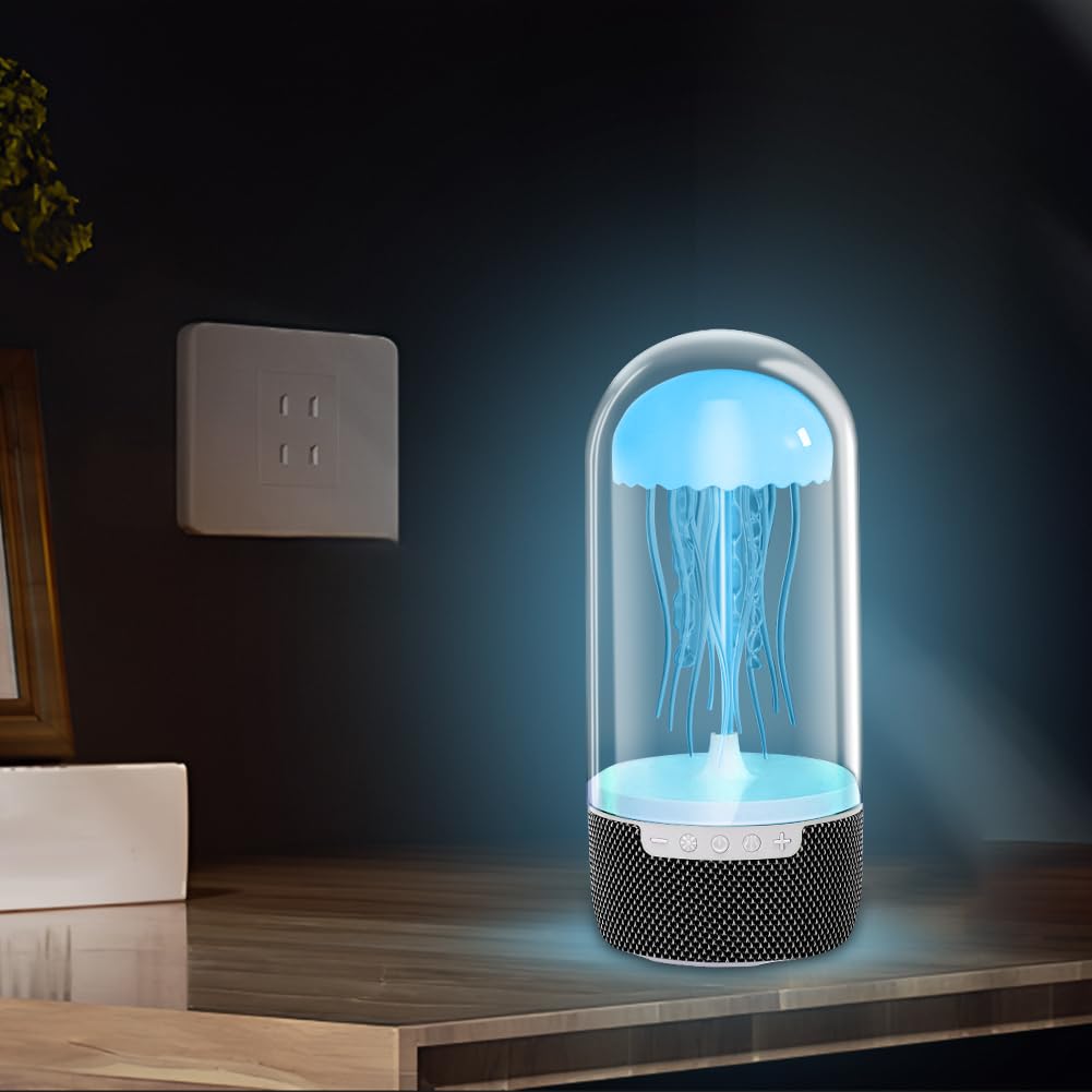 LED Jellyfish Lamp with Bluetooth Speaker + RGB Colour Gradient Jellyfish Light - Image 4