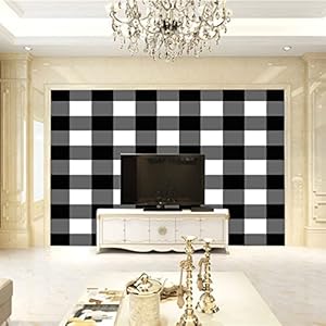 ZCFGG Zelfklevend Behang Muurschildering 3D Muur Achtergrond Wit klassiek kunst 200 x 200cm Moderne Wanddecoratie…