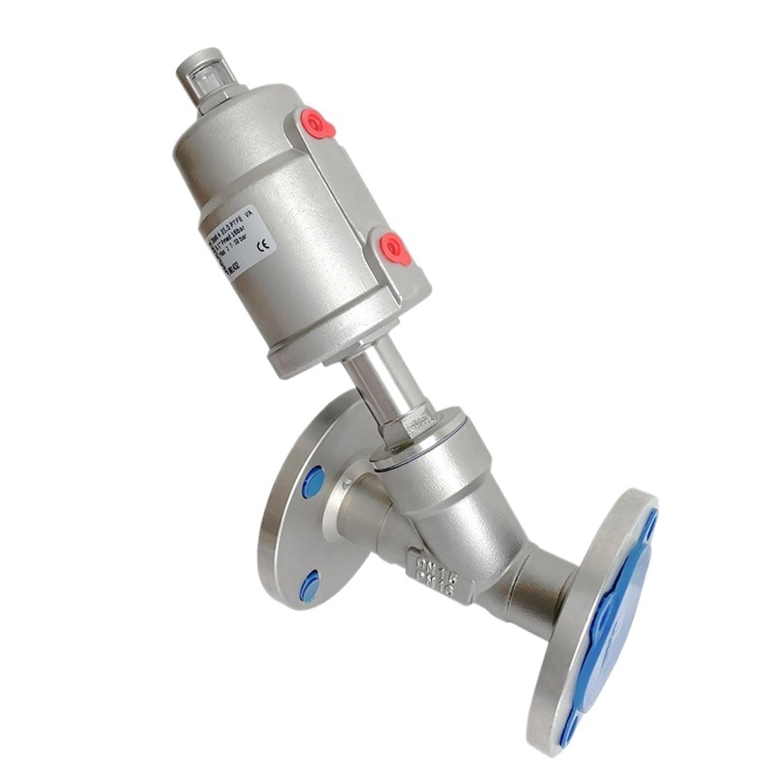 Vanne pneumatique DN15 inox à brides étanches pour automatiser les circuits de vapeur