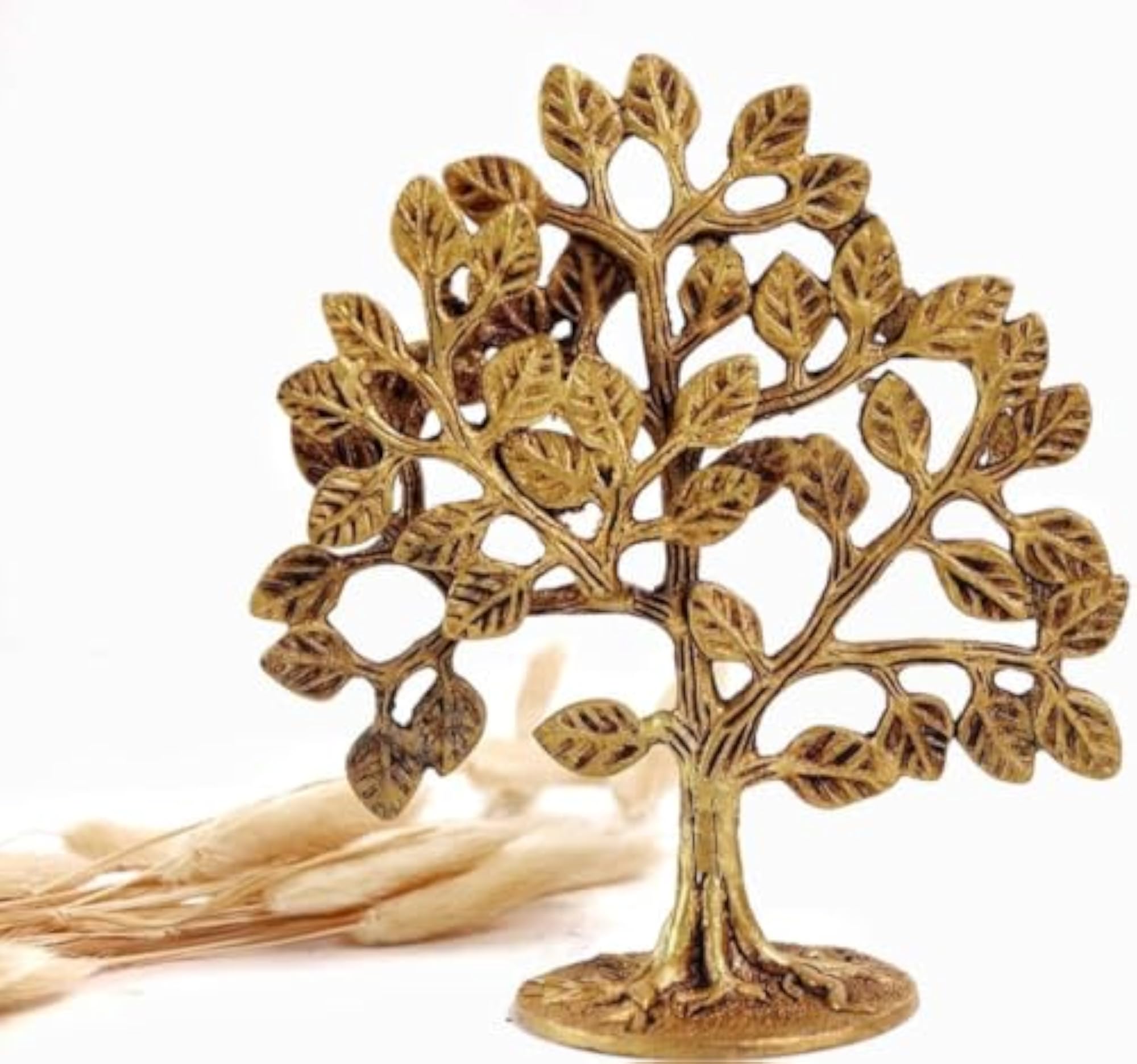 Brass Kalpavriksha Tree Showpiece for Home Decor