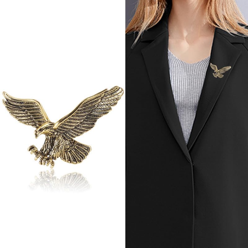 4Pcs Rhinestone Eagle Brooch Pin for Men and Women Parties and Special Occasions Gift2
