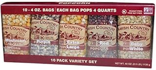 Amish Country Popcorn | 4 Ounce Variety Kernel Gift Set (10 Pack Assorted) | Old Fashioned, Non-GMO and Gluten Free (4oz Each, 10ct Total)