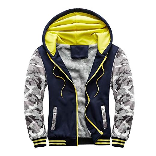 BIBOKAOKE Herr toppar retro trenchcoat med huva sportkläder jacka fleece varma sportjackor lätt pilotjacka vattentät regndräkt basebolljacka sweatjacka flygjacka, Mörkblå 7, L