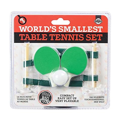 Kenzies Direct Worlds Smallest Table Tennis Novelty Boys Girls Christmas Xmas Birthday Top Selling Gift Present Stocking Filler Cover