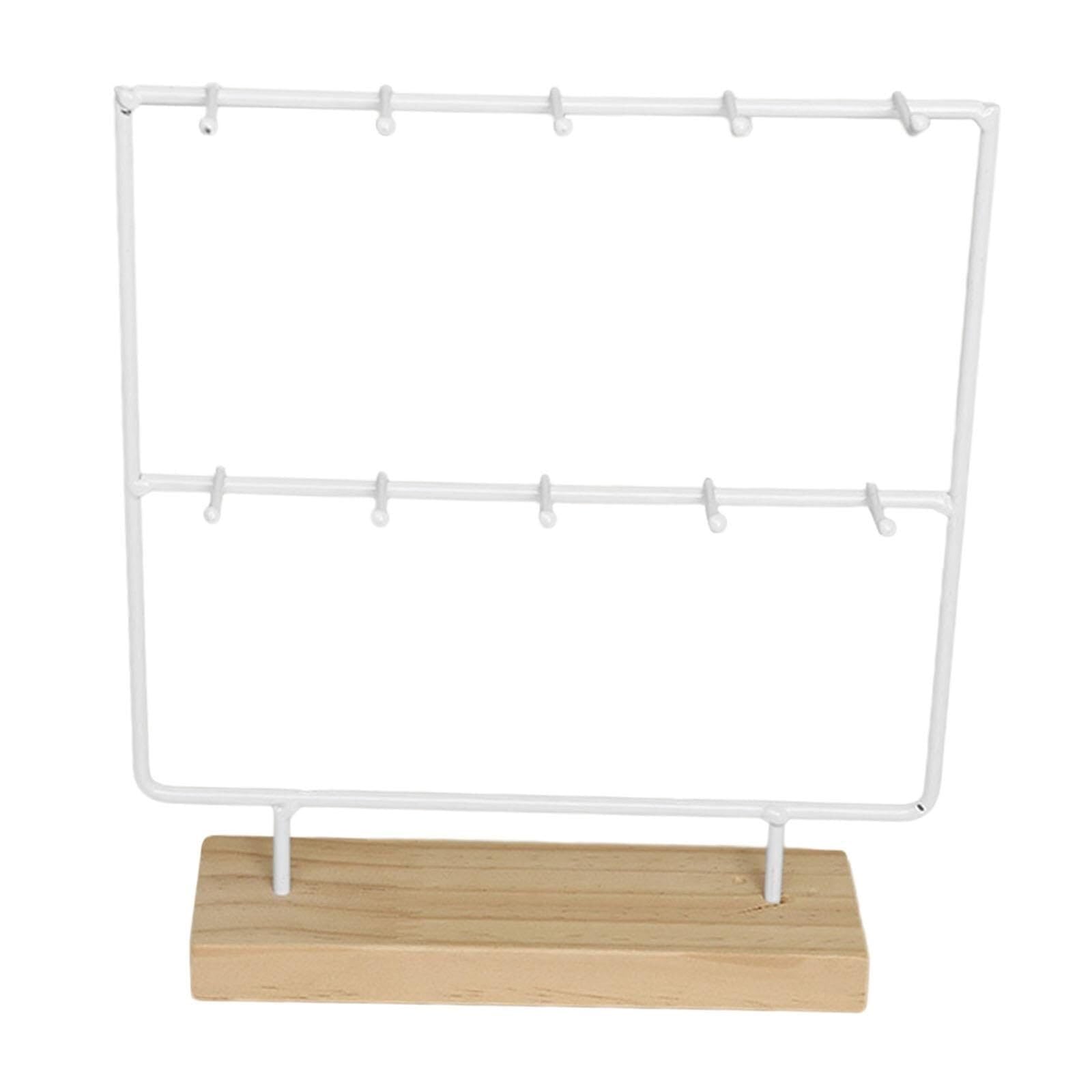 AZHKJKZH Jewelry Display Stand Jewelry Display Stand, Storage Rack, Earring Storage(White,27cm)