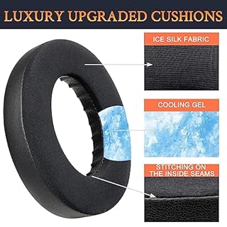 SOULWIT Gel Remplacement Rechange Mousse Coussin Coussinets Kit pour Bose 700 (NC 700 NC700) Noise Cancelling Casque Headphones HP,Cousinette avec du Cuir Plus Doux, Une Mousse de Bruit pour Le Bruit