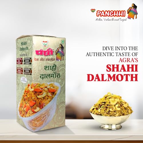 Image of Panchhi Ka Petha COMBO (Kutema Gud Gajak 500g + Shahi Dalmoth 400g) Original Agra's Famous Crunchy & Spicy, Authentic Dry Fruits Gajjak Made with Sesame Seeds, Gur & Dry Fruits