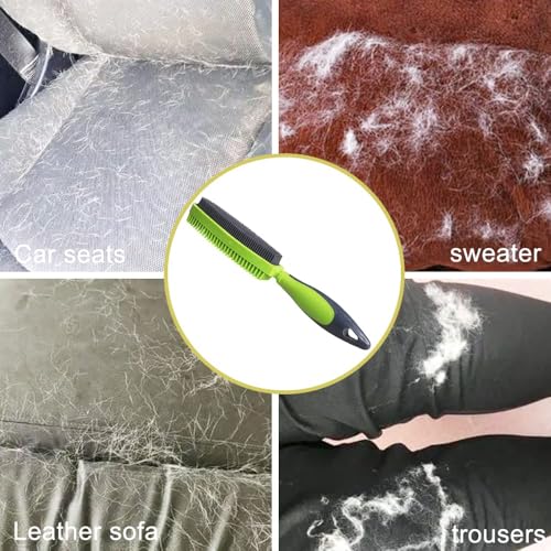Image of Rubber Pet Hair Removal Brush for Couch Clothes Dog Cat Pet Hair Carpet, Also Used as Dog Cat Bath Brush with Massage Effect(black,orange,green)