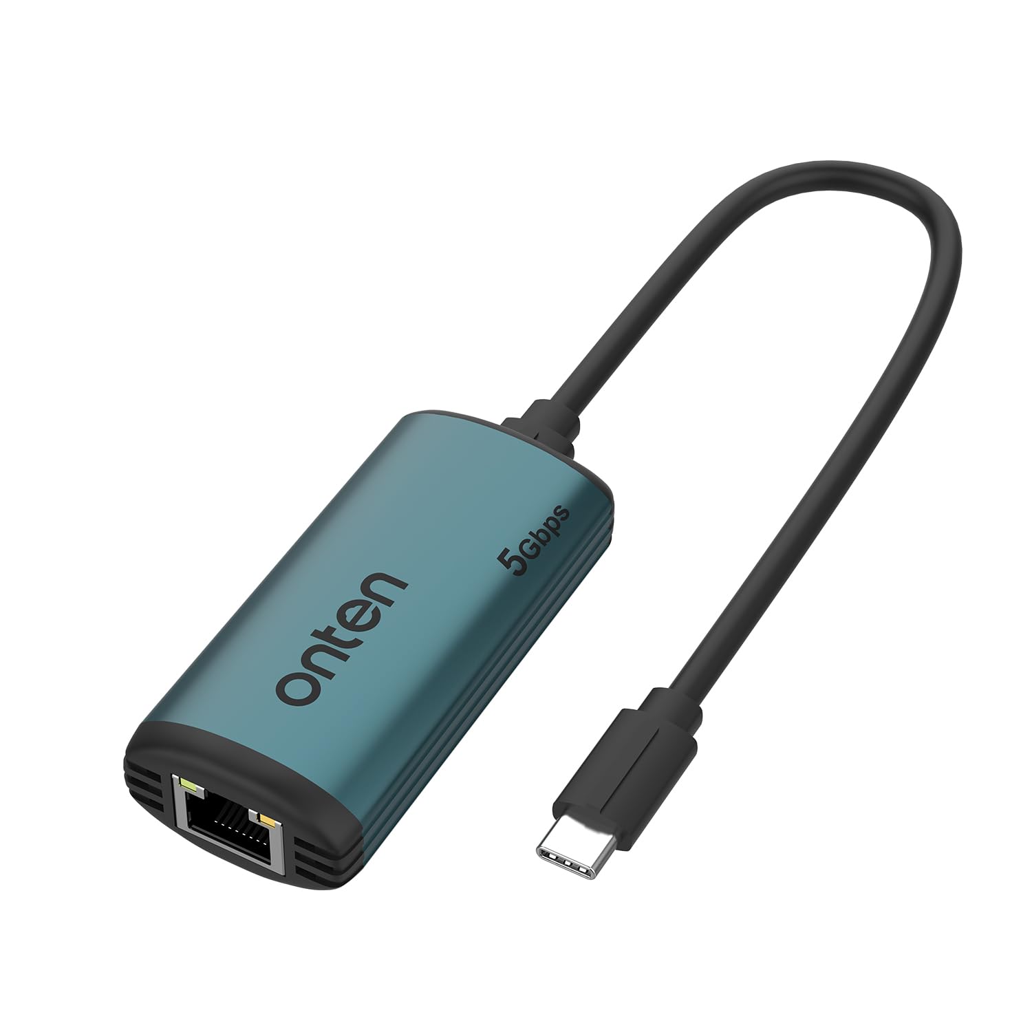 Adaptateur USB-C vers Ethernet – 5 Gbit/s haut débit, USB-C vers RJ45 5000 Mbit/s Ethernet LAN compatible Thunderbolt 4/3, pour iPhone 15 Pro/Max, MacBook Pro/Air 2023, iPad Pro, iMac et plus encore