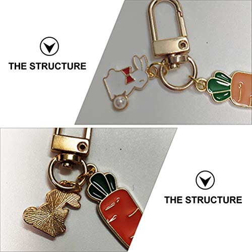 SOIMISS 2Pcs Portachiavi Coniglietto Portachiavi