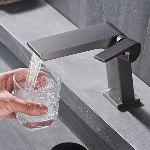 Robinet mitigeur de lavabo à montage sur pont chrome épuré