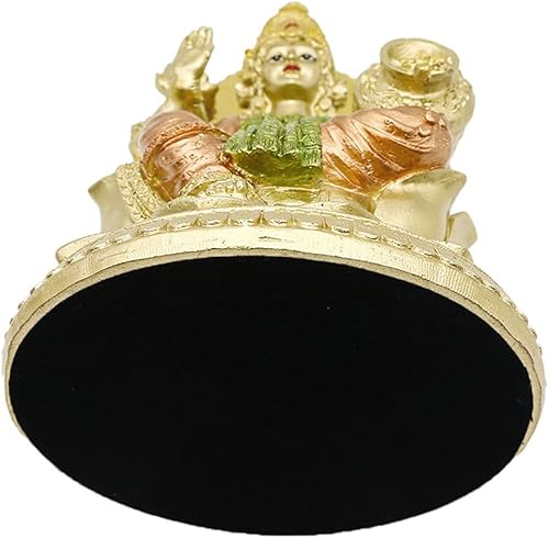 Vista 6 de alikiki Estatua de Diosa Hindú Señor Lakshmi – Indian Big Laxmi Home Office Mandir Temple Puja Artículo Murti Oración Diwali Pooja Altar Shine Kit