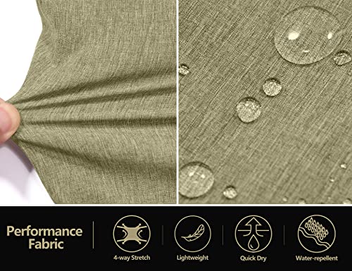 Mapamyumco Men's Hiking Shorts, Quick Dry Shorts Lightweight Cargo Work Shorts With Zipper Pockets, Suitable For Hiking Olive Heather Xl #TOP3