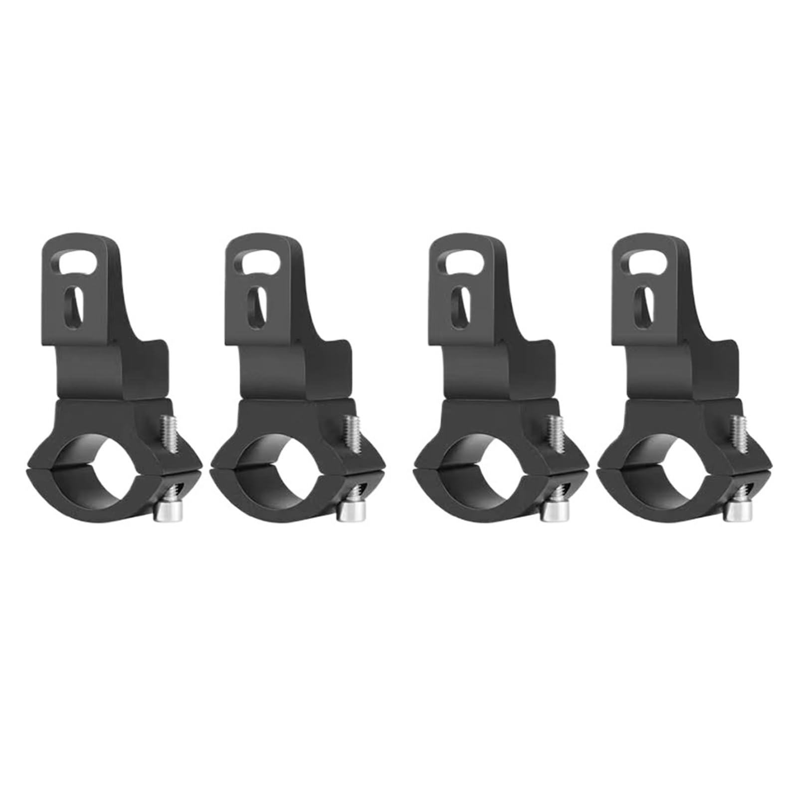Soporte de montaje for motocicleta de 360 ​​grados, 22-30 mm, foco, faros antiniebla, luces de conducción, soportes de lámparas auxiliares, soporte for bicicletas(4pcs)