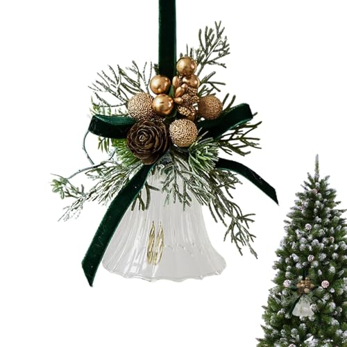 Decorazione natalizia a campana, per albero di Natale, decorazione natalizia, 9,5 pollici, per interni ed esterni, per decorazioni albero di Natale