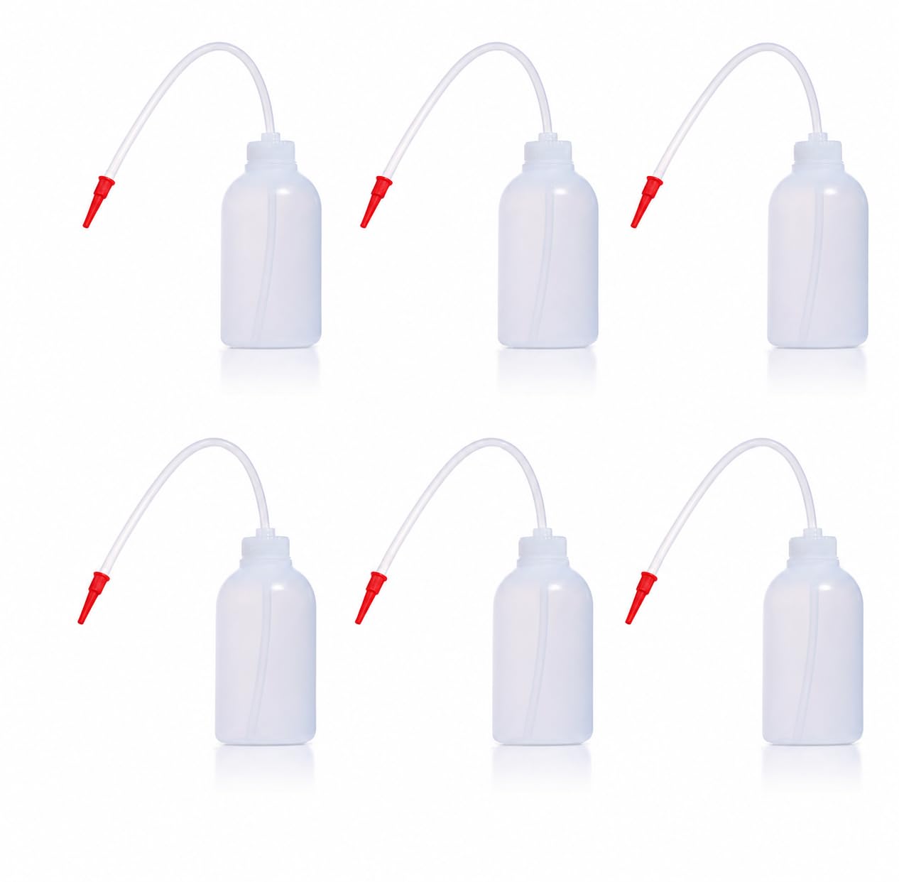 Wash Bottle 500ml, Pack of 6,Plastic Squeeze Wash Bottle with Flexible Tube,Multipurpose LDPE Squeeze Dispensing Bottle,Multipurpose Dispensing Bottle-image-24