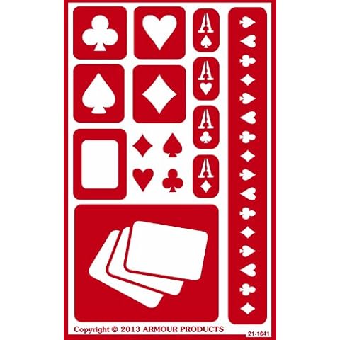 Armour Products Etch Over N Over Schablone Overall Sheet : 5" x 8" Cover