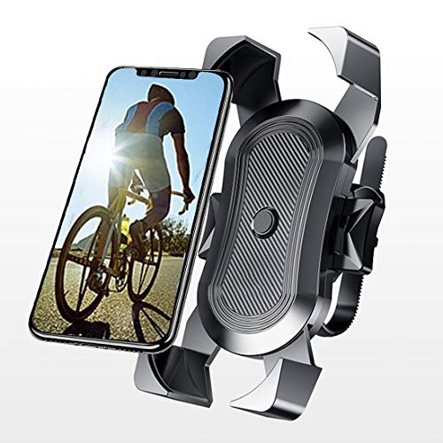 Bike Phone Mount,Phone Holder for Motorcycle - 360Â°Rotation Bike Mount,One-Switch Lock,Universal Bike Phone Holder Compatible with iPhone 11 Xs Max XR X 8 7 6 Plus Samsung S10+ S9 S8, Note 10 9 8