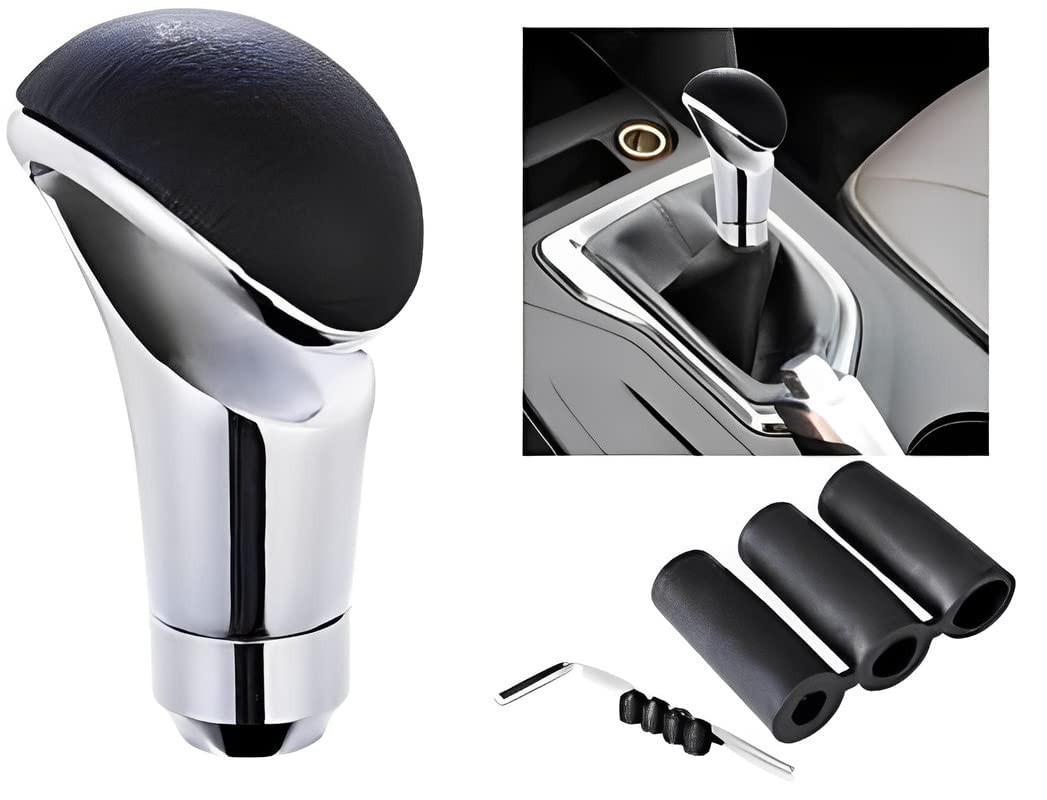 アクセサリー momo Momo Leatherite Stainless Steel Universal Gear Shift Knobs Black