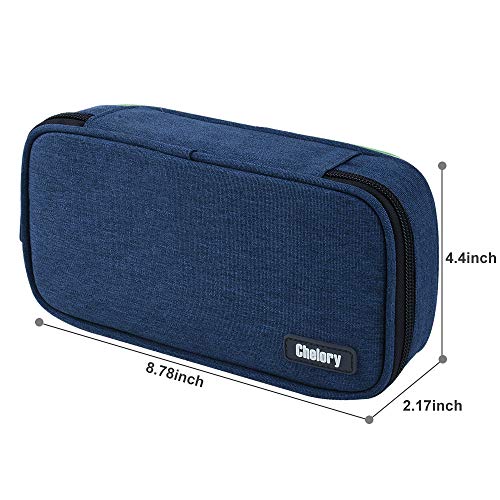 Image of Chelory Big Capacity Pencil Case Large Pencil Bag Pouch Pen Case Pencil Marker Holder Stationery Storage Makeup Bag for Office Supplies Adults