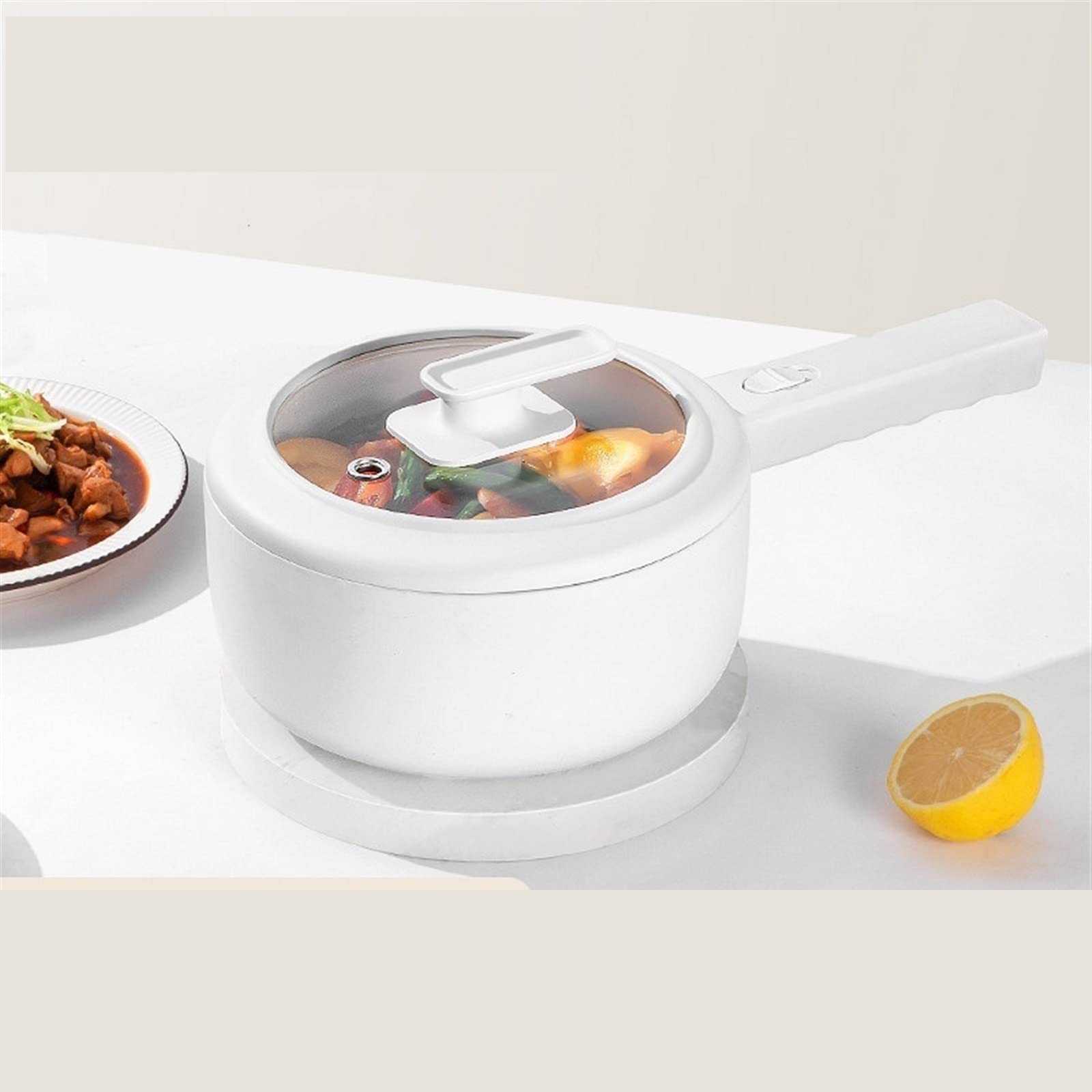 Vorratttopf, Haushalts-Elektrischer Hot Pot, Instant Nudeln, Kleiner Elektrischer Topf, Elektrischer Topf, Multifunktions-Schlafsaal, Kleiner Elektrischer Herd Dampfer