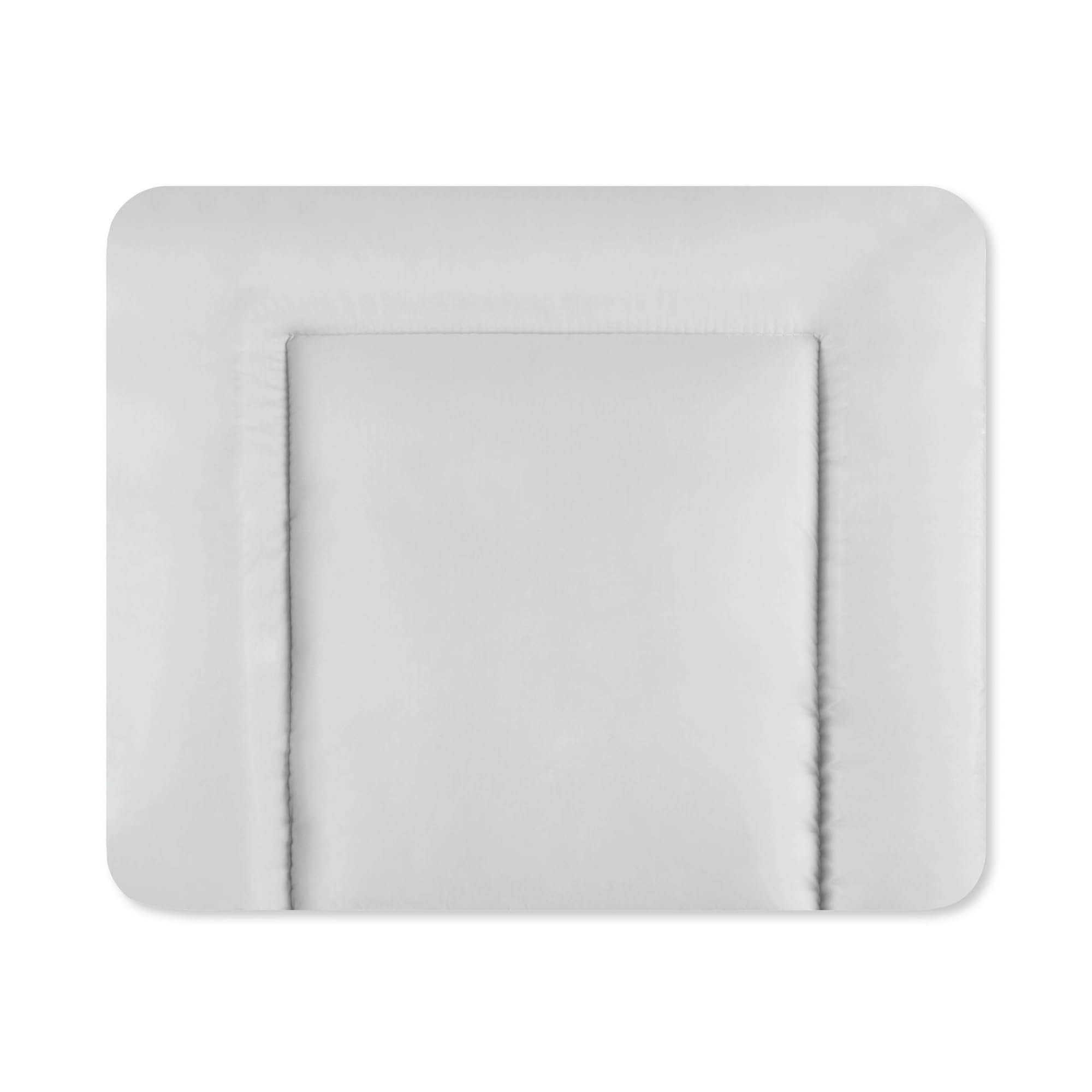 Julius Zöllner Wickelauflage Softy 85x75 cm - Wickelunterlage - wasserdicht und abwischbar - Made in Germany – Oeko-Tex Standard 100 – uni hellgrau