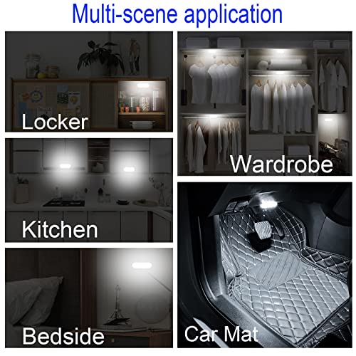 Lámparas LED para interior de auto, 3 piezas, luz cálida miniatura 3