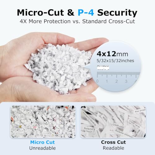 Image of BONSEN 160-Sheet Autofeed Micro-Cut Heavy Duty Paper Shredder for Office