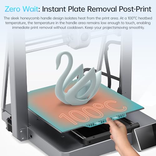 Image of BIQU CryoGrip Pro Glacier 310x315mm Panda Build Plate for K1 MAX 3D Printer Double Sided Upgrade Fine Textured Spring Steel Plate Removable Surface Platform