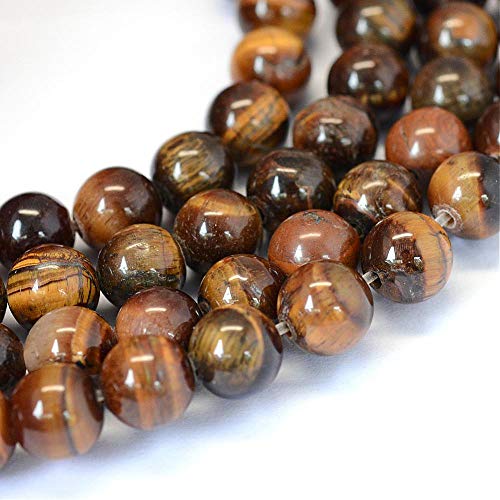 Lot De 120 Perles Œil De Tigre Naturelles - Qualité AB, Neuves