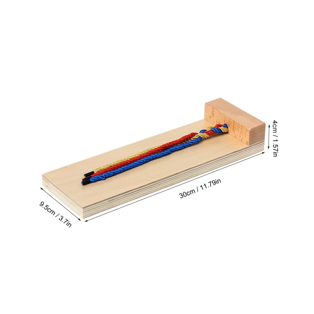 Ipetboom 1pc Braid Practice Weave Kit Educational Braiding Hair Learn Plaiting Weaving Braids Braided Braiding Activity Solid Wood Plywood