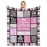 YESTUTI Geburtstagsgeschenk für Damen, Idee/Geschenkidee für Damen, Geburtstag, originell, Geschenk für Mama/Freundin/Schwester/Tochter/Tata, Happy Birthday, Geschenk für Damen, Decke, 150 x 130 cm