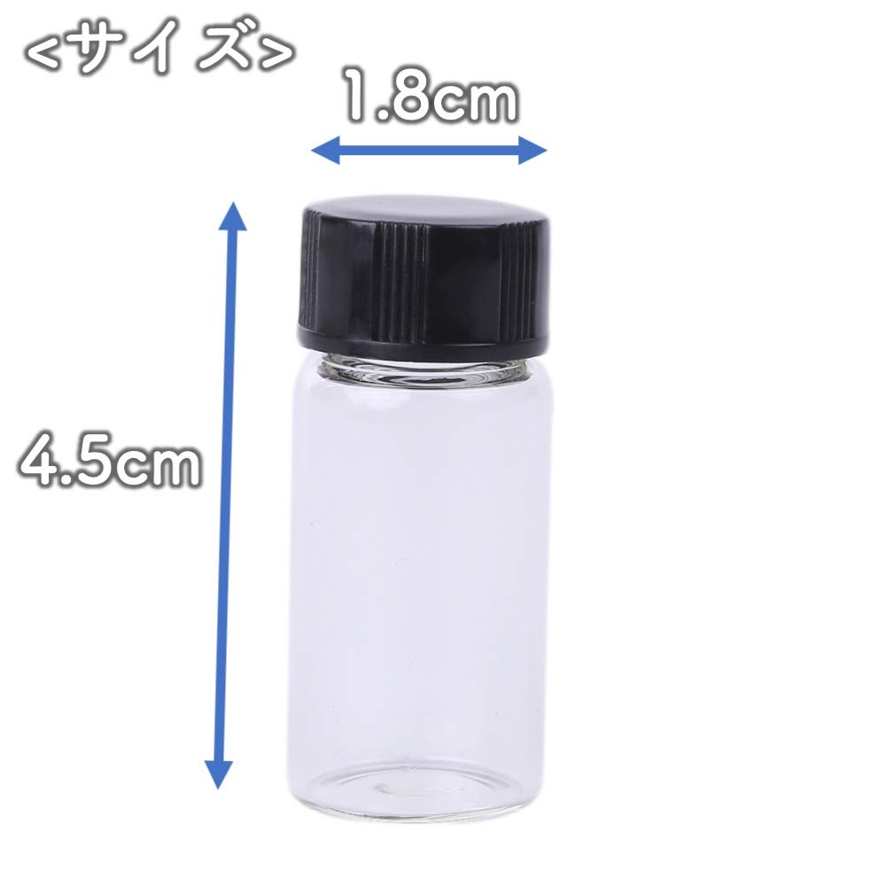 Amazon ルボナリエ アロマオイル 5ml 50本 アロマ エッセンシャルオイル オイルボトル 瓶 ミニボトル 精油 ガラス瓶 小分けボトル 保存容器 ガラス 小瓶 クリア 5ml 50本 容器 瓶 産業 研究開発用品 通販
