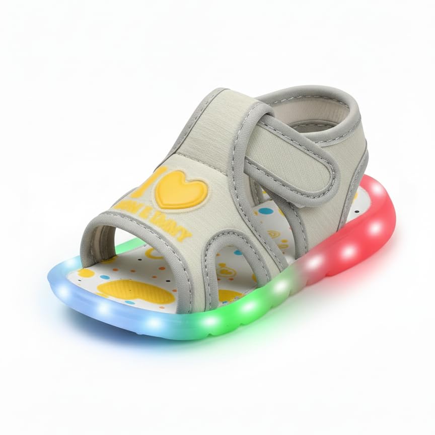 Image of HOOH Kids Chu-Chu Sound Musical First Walking Sandals and shoes for Baby Boys and Baby Girls Of Age 0 Months to 3 Years