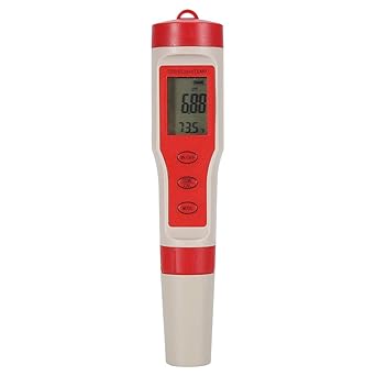 PH Pen, Digital PH Meter for Water, 0.05pH High Accuracy Pen Type pH Meter, Professional 4-in-1 PH, TDS, Temperature and EC Meter, Lab PH Meters for Hydroponic System, Pool and Aquarium