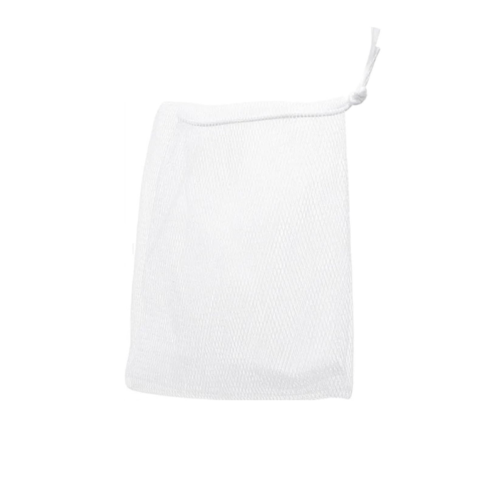 Zhsoao One Color 50Pcs Foaming Soap Bags Facial Cleanser Mesh Bag Drawstring Shower Bubble Foam Net Bath Body Washing Household Cleaning Supplies For Bath & Shower