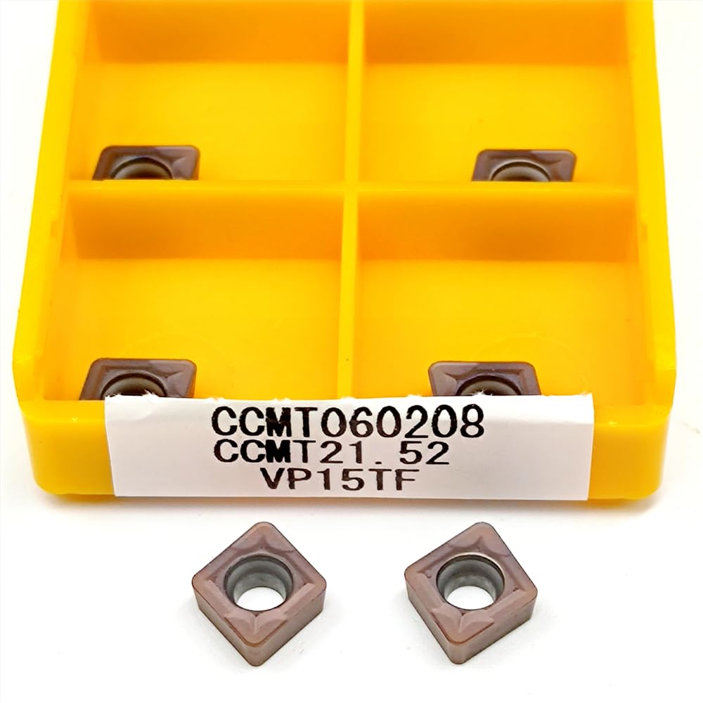 10 sztuk CCMT060204 UE6020 CCMT060208 VP15TF płytki węglikowe do tokarki CNC-płytki tnące o wysokiej precyzji toczenia(CCMT060204 UE6020)